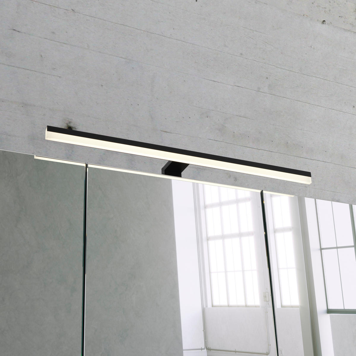 BADEZIMMER  in 120 cm  - Eichefarben/Schwarz, Modern, Glas/Holz (120cm) - Dieter Knoll