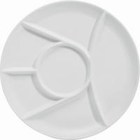 TANIER NA FONDUE  25 cm   - biela, Basics, keramika (25cm) - Homeware Profession.