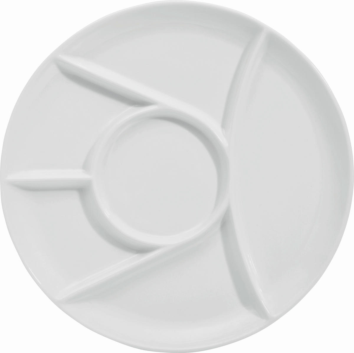 TANIER NA FONDUE  25 cm   - biela, Basics, keramika (25cm) - Homeware Profession.