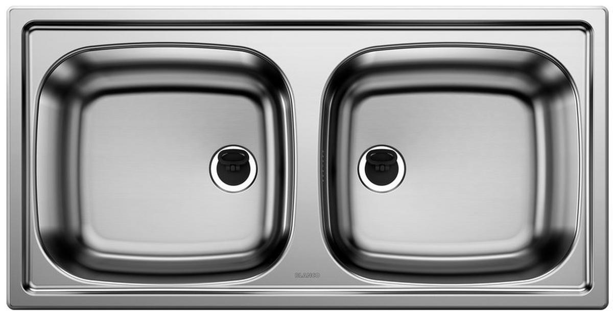 SPÜLE 500372  - Edelstahlfarben, Basics, Metall (86/15,5/43,5cm) - Blanco