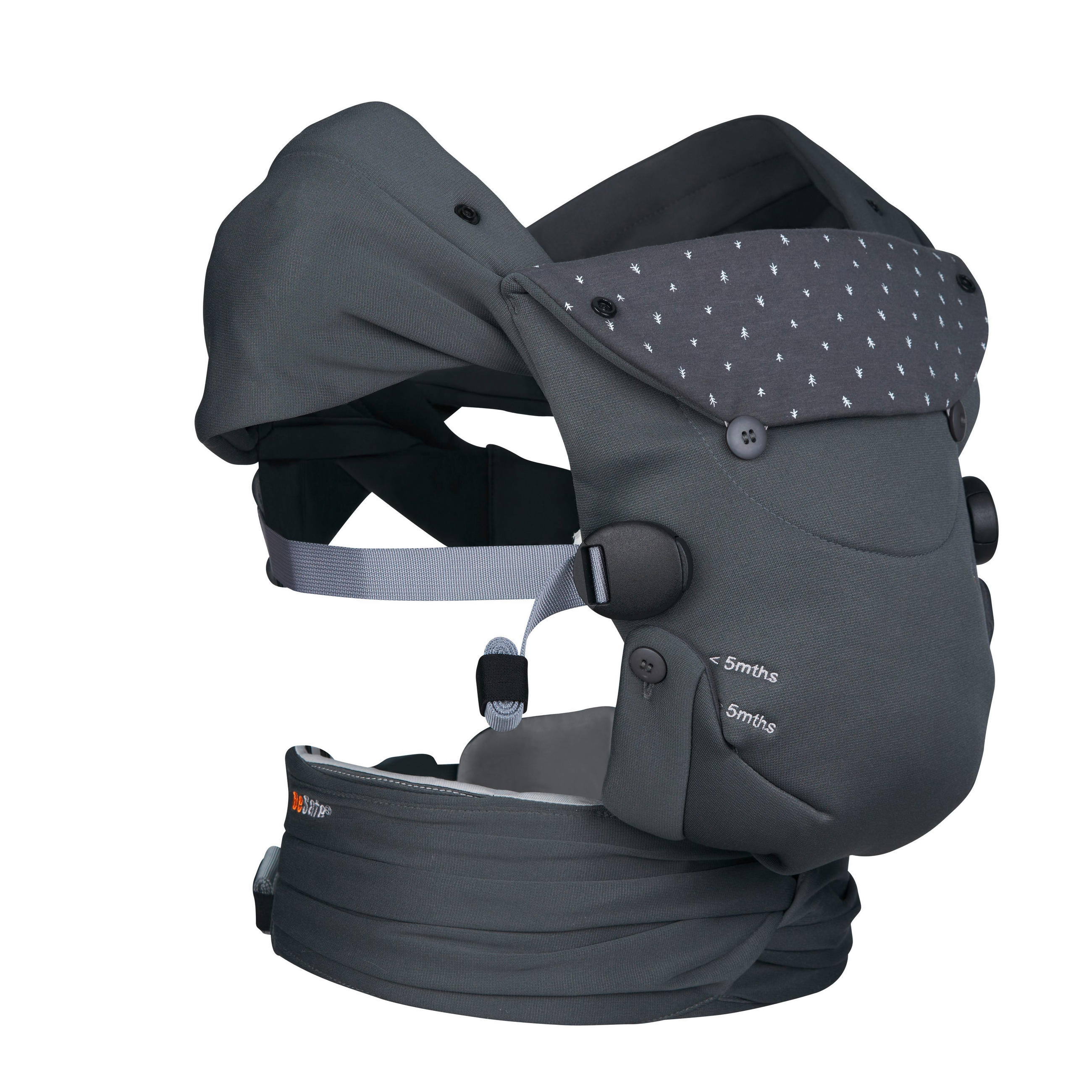 KENGURU  NEWBORN HAVEN  antracit  - antracit, Basics, tekstil (0,8kg) - Besafe