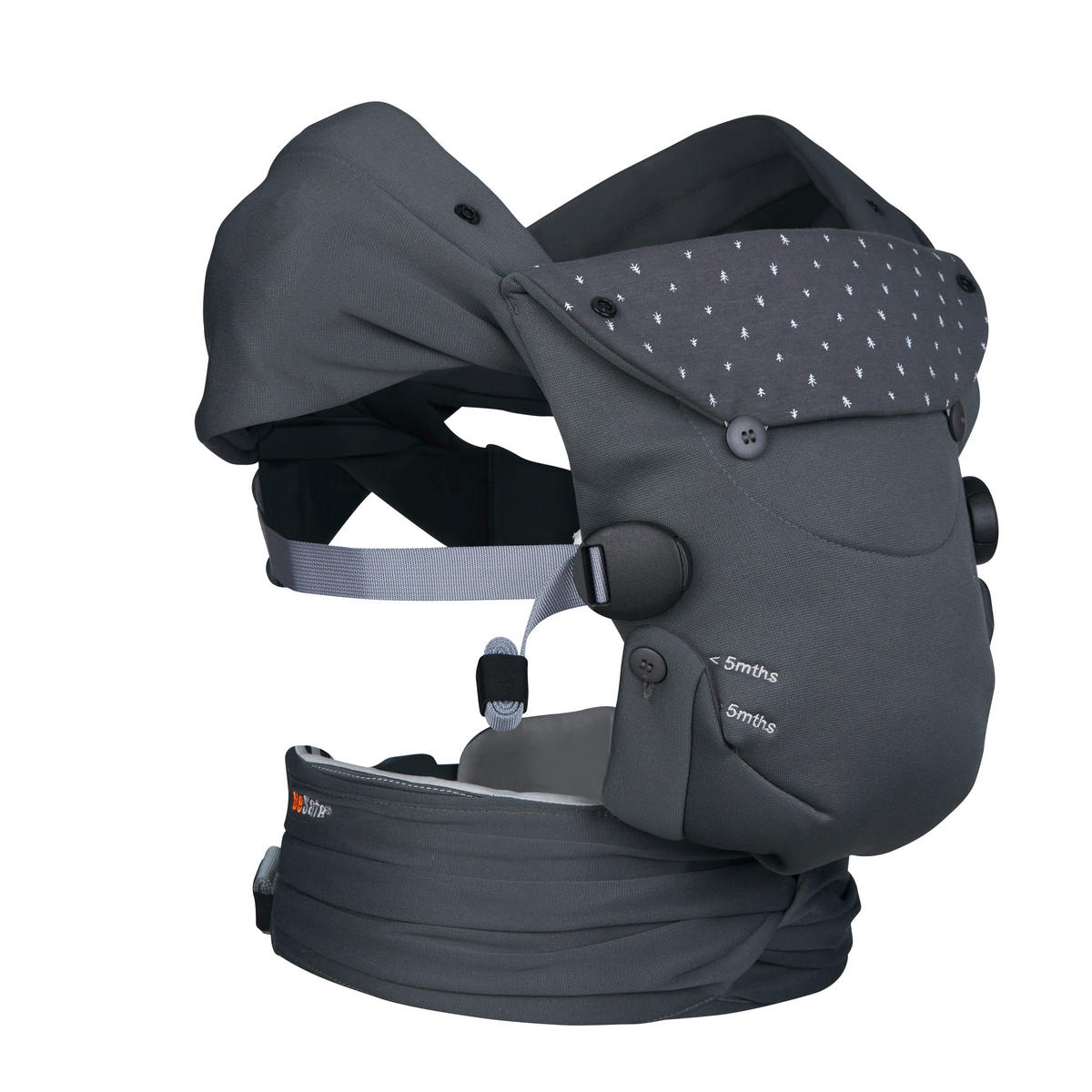 KENGUR NOSILJKA  NEWBORN HAVEN  - antracit, Osnovno, tekstil (0,8kg) - Besafe