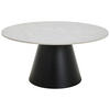 COUCHTISCH in Metall, Keramik 80/80/39 cm  - Hellgrau/Schwarz, Design, Keramik/Metall (80/80/39cm) - MID.YOU