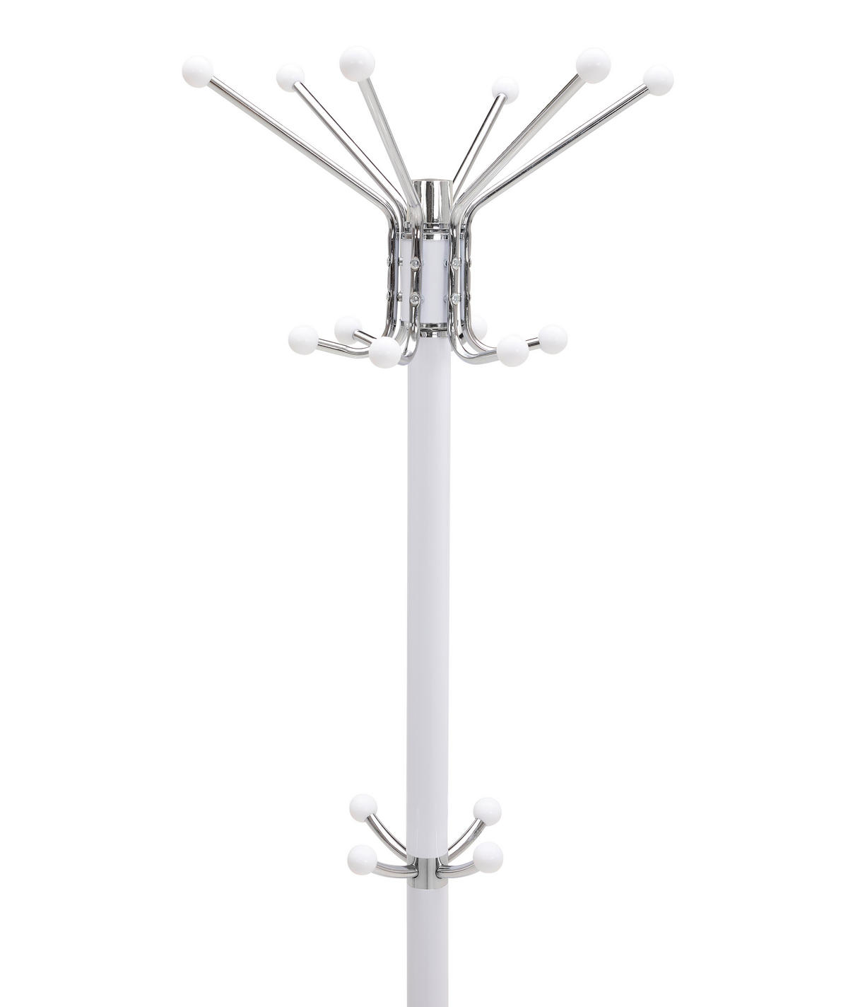 KLEIDERSTÄNDER in Weiß 37/172/37 cm   - Weiß, Basics, Kunststoff/Stein (37/172/37cm) - Carryhome