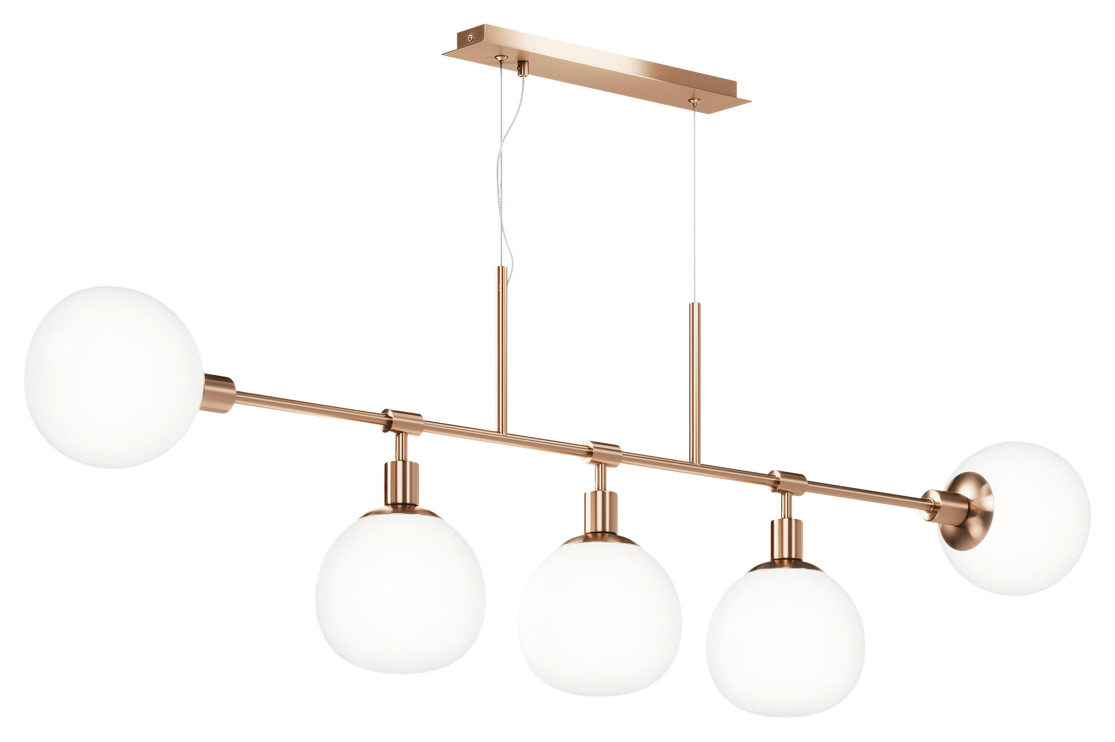 PENDELLEUCHTE  120/37,3/15 cm   - Messingfarben, Trend, Glas/Metall (120/37,3/15cm) - MAYTONI