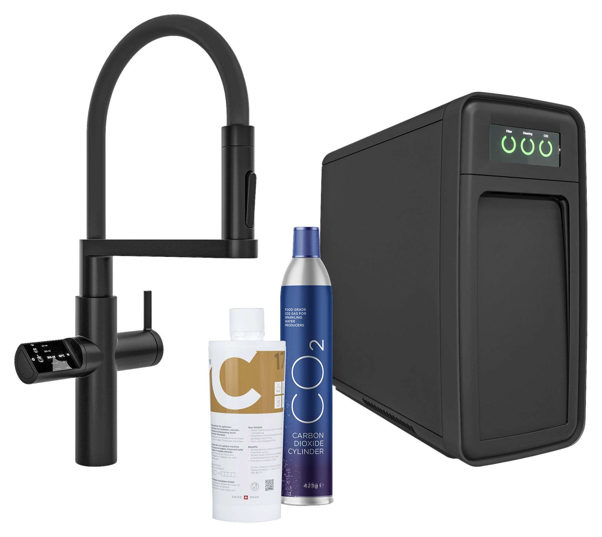 KÜCHENARMATUR  - Schwarz, Basics, Kunststoff/Metall (20/43,9/51,60cm)