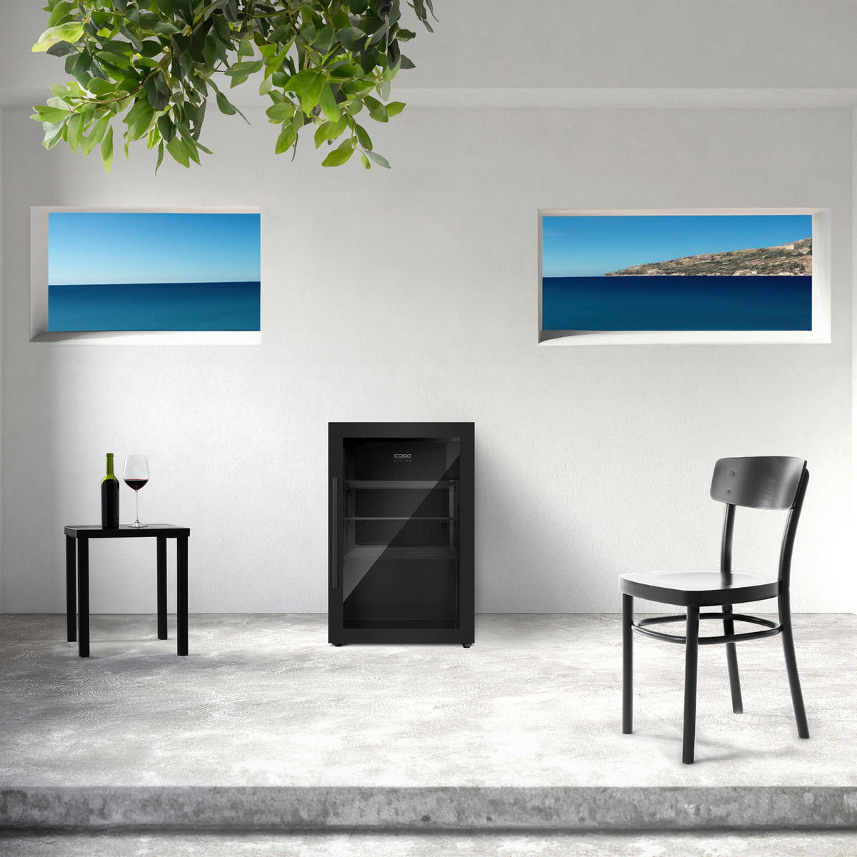 GETRÄNKEKÜHLSCHRANK 43/68/55,5 cm  - Schwarz, Basics, Metall (43/68/55,5cm) - CASO Design