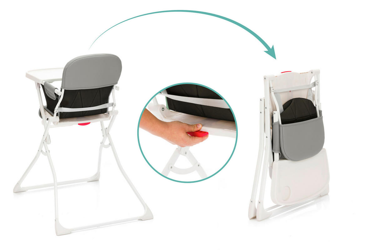 HRANILICA  Tom  - siva, Basics, metal/tekstil (76/58/95cm) - Fillikid