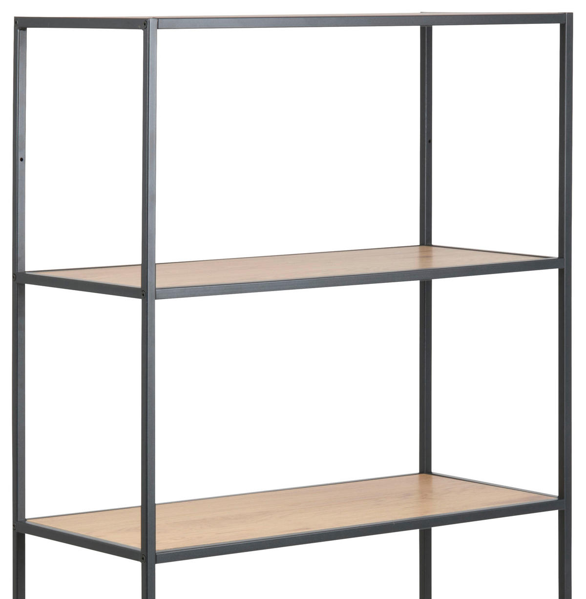 REGAL Eichefarben  - Eichefarben/Schwarz, Trend, Holzwerkstoff/Metall (77/150/35cm) - MID.YOU