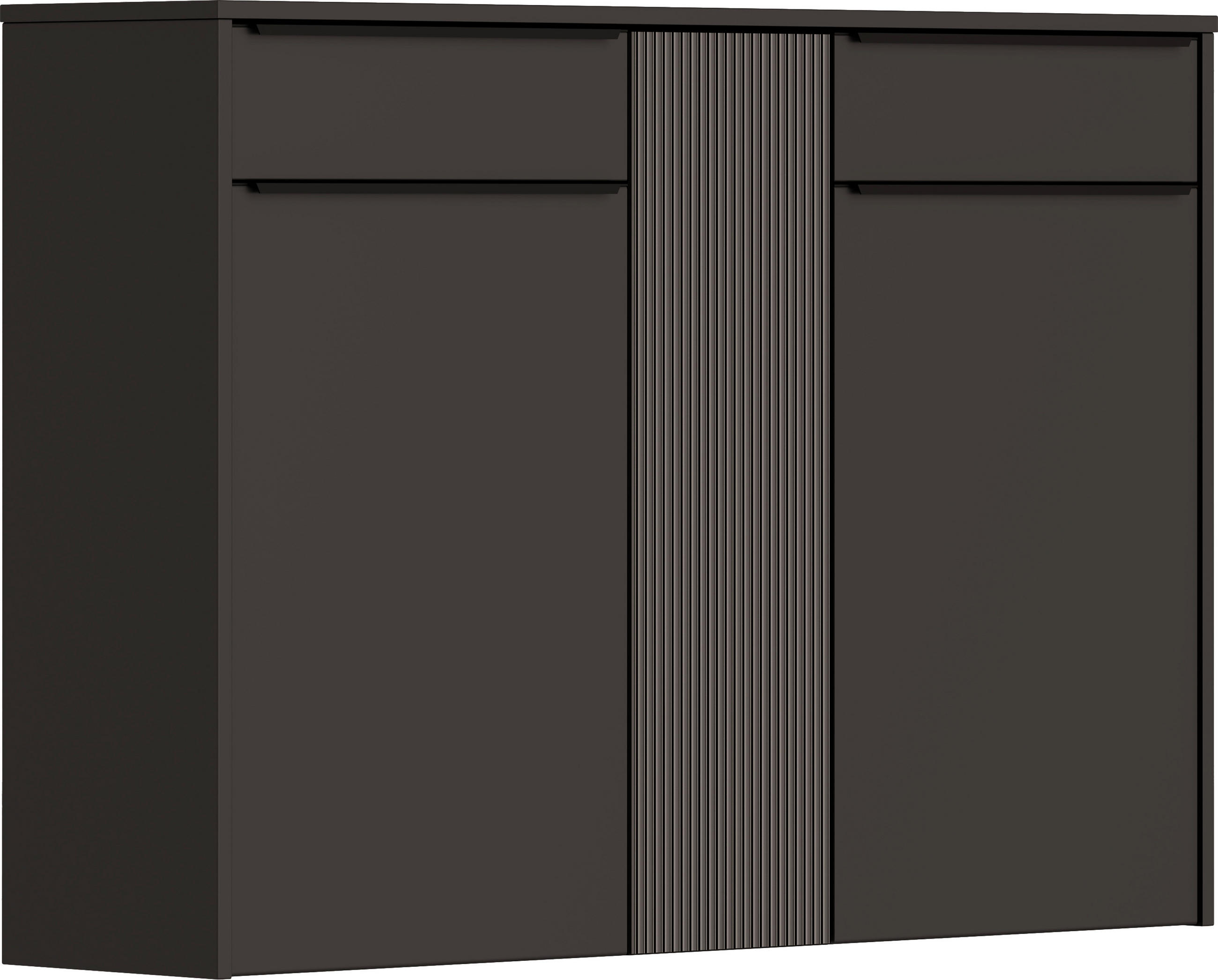 HÄNGESCHUHSCHRANK  in 137/95/34 cm  - Anthrazit/Schwarz, Design, Glas/Holzwerkstoff (137/95/34cm) - Dieter Knoll
