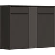 HÄNGESCHUHSCHRANK 137/95/34 cm  - Anthrazit/Schwarz, Design, Glas/Holzwerkstoff (137/95/34cm) - Dieter Knoll