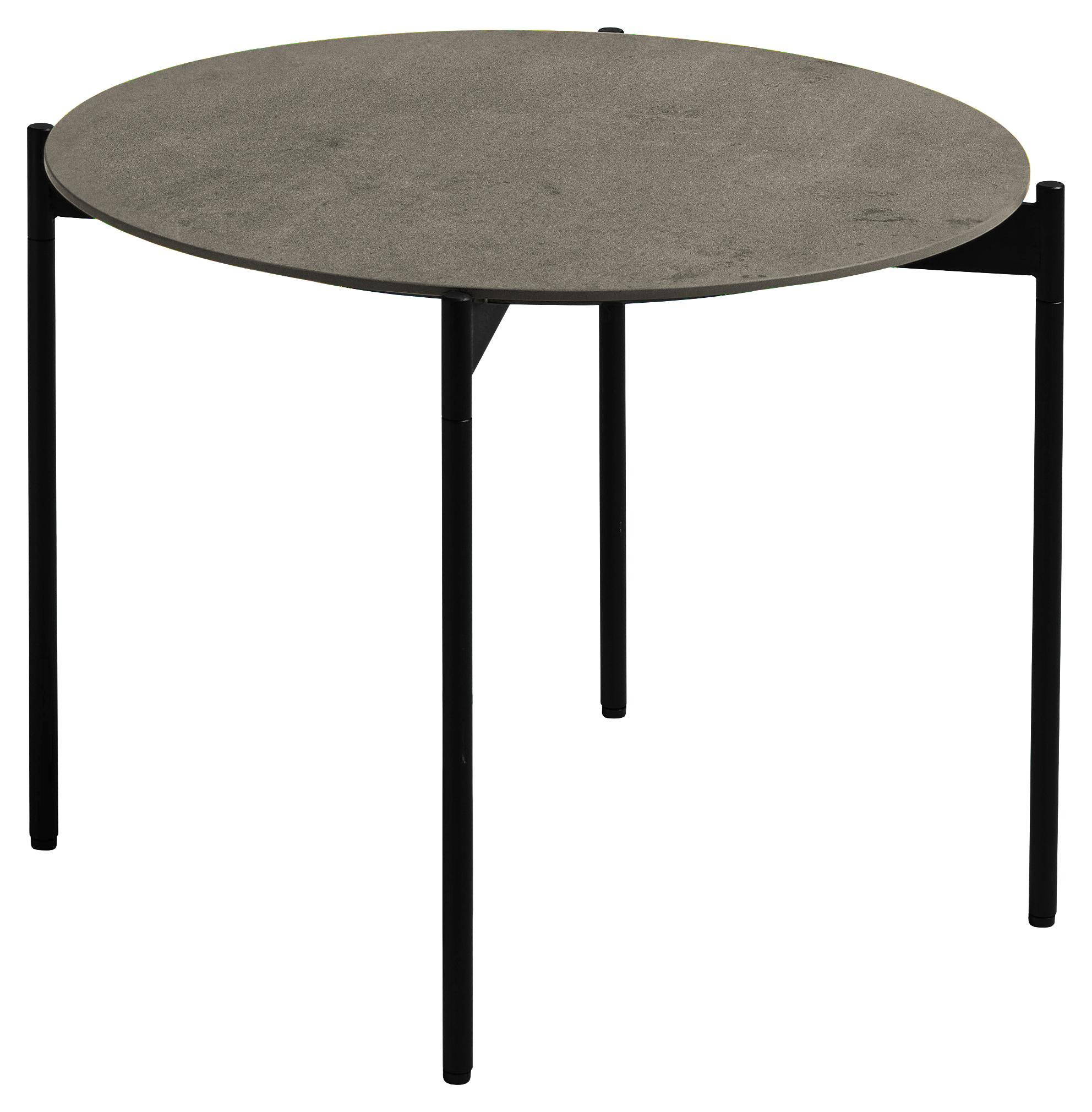 Couchtisch in Metall, Keramik 55/55/42 cm