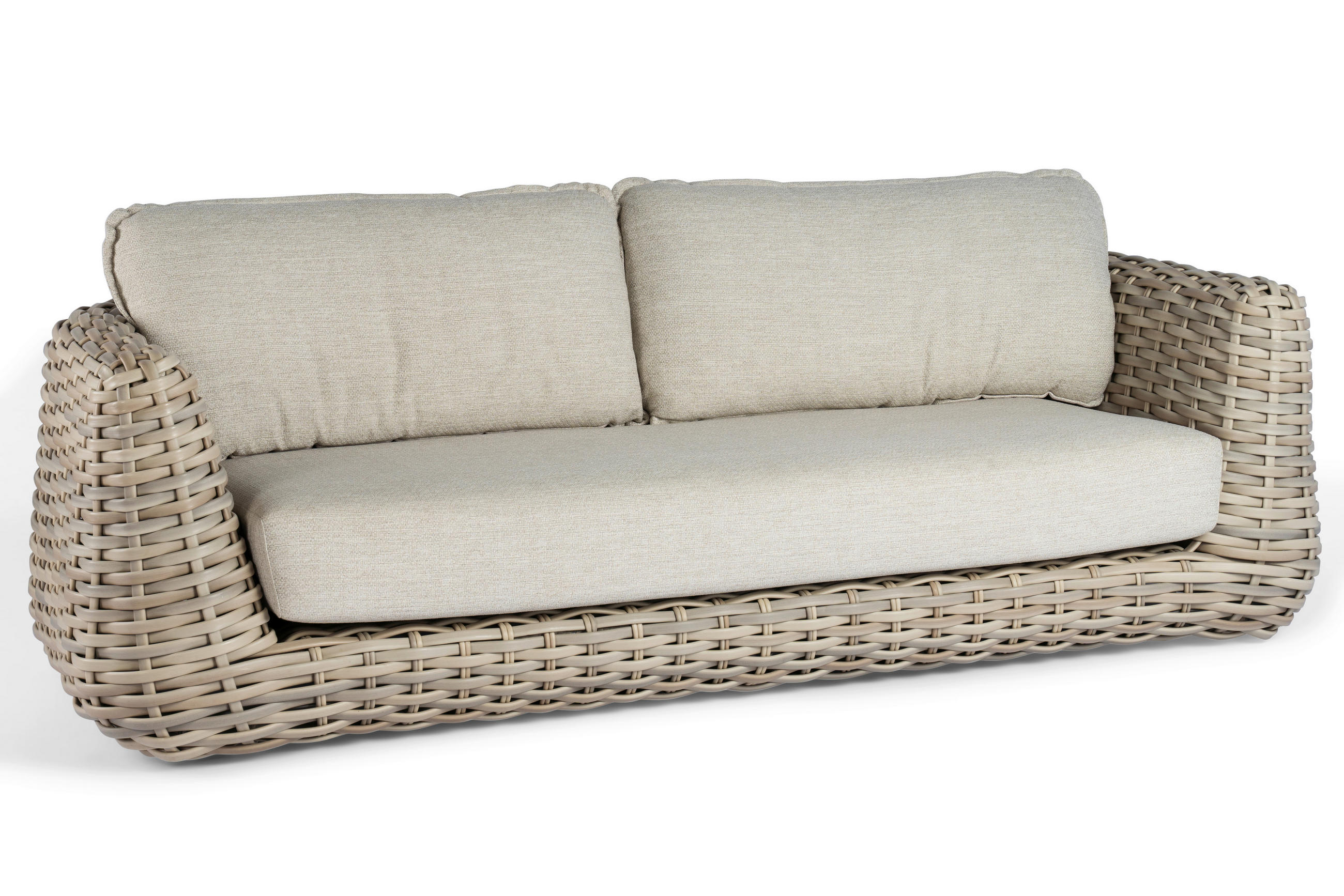 LOUNGESOFA  - Creme, Basics, Kunststoff/Textil (234/85/100cm) - Tierra Outdoor