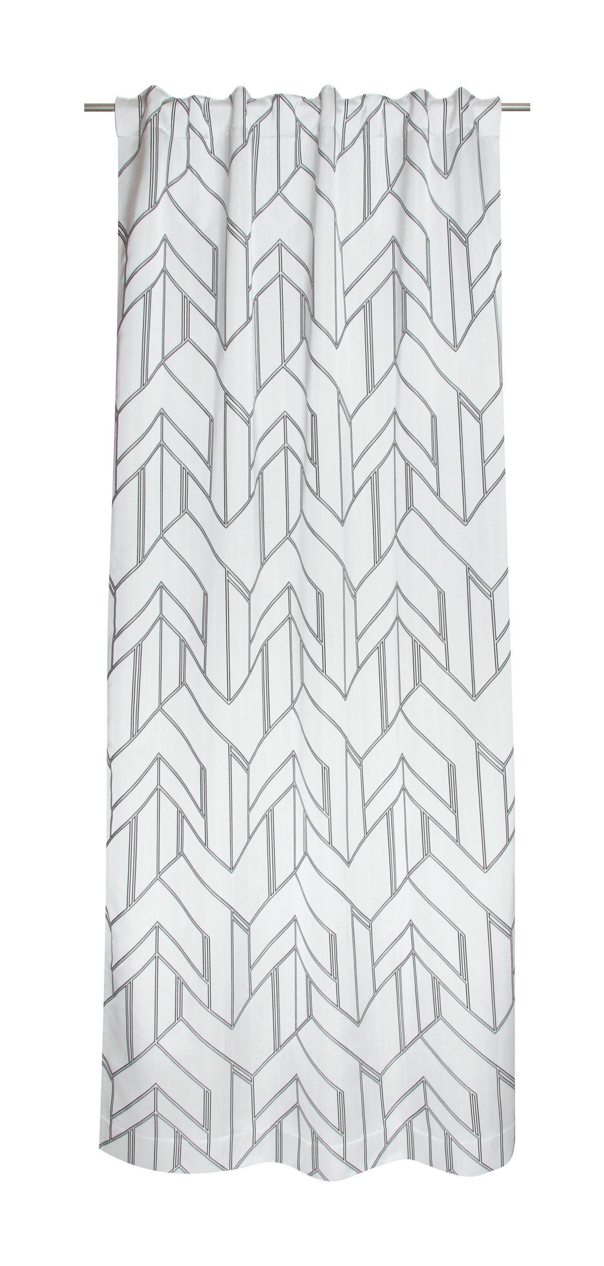 FERTIGVORHANG Elian blickdicht 130/250 cm   - Creme/Grau, Basics, Textil (130/250cm) - Schöner Wohnen