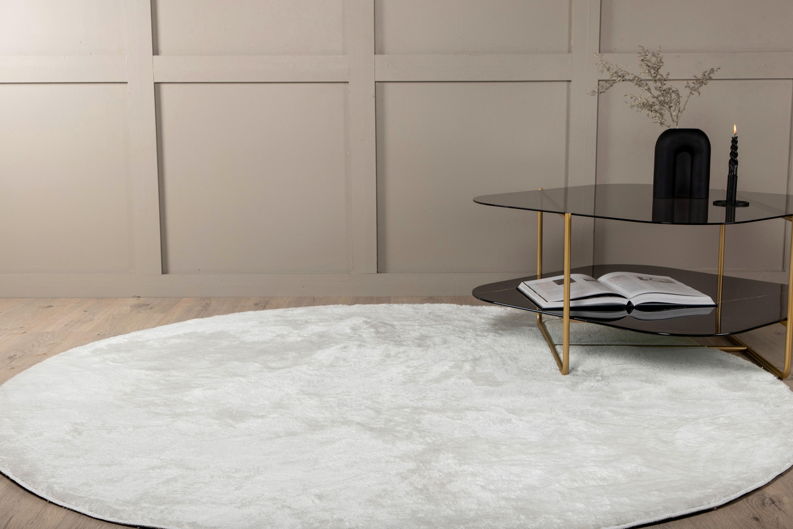 FLACHWEBETEPPICH 200 cm Weiß  - Weiß, LIFESTYLE, Textil (200cm) - P & B