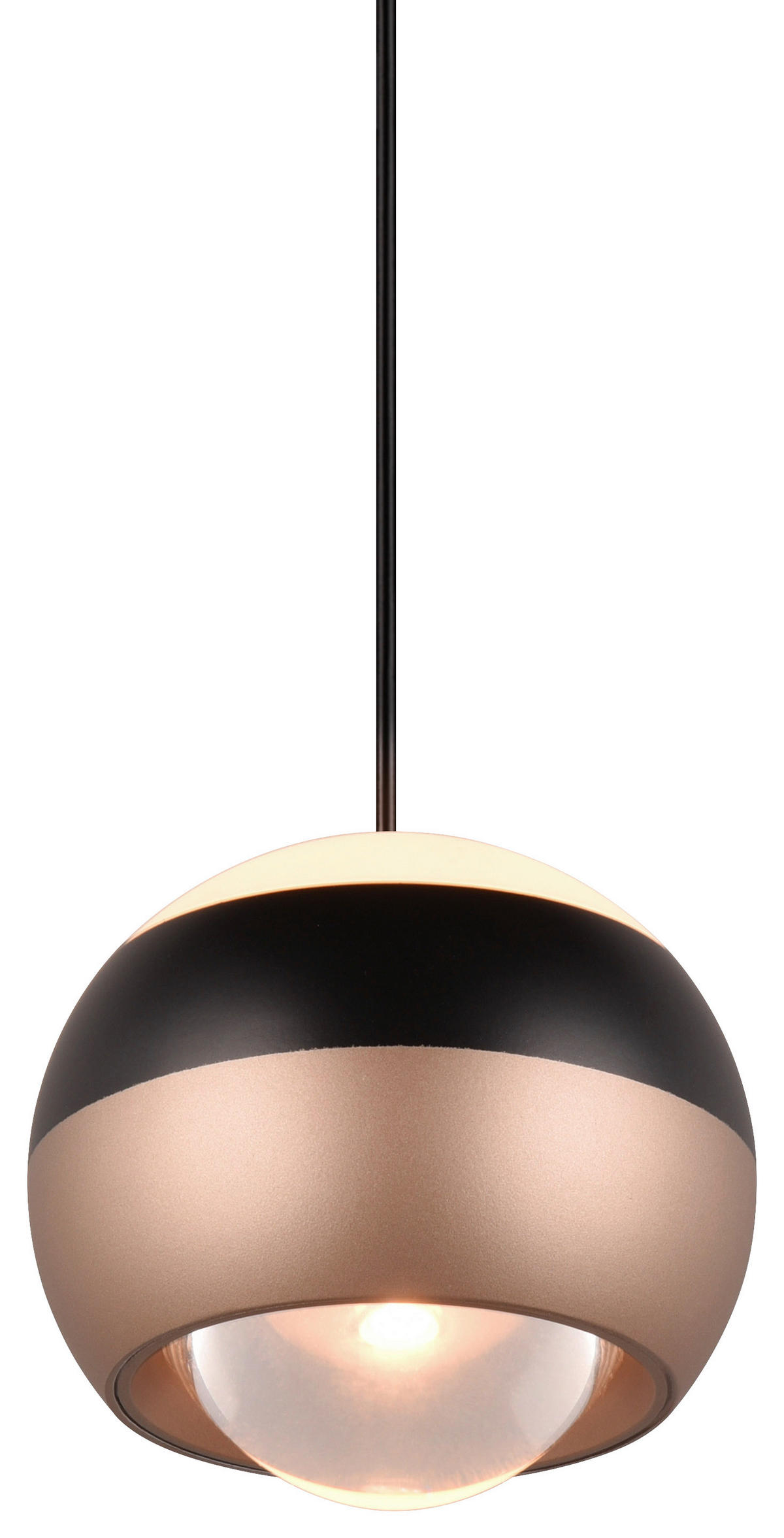 ZÁVESNÉ LED SVIETIDLO, 15,5/200 cm  - čierna, Design, kov (15,5/200cm) - Trio Leuchten