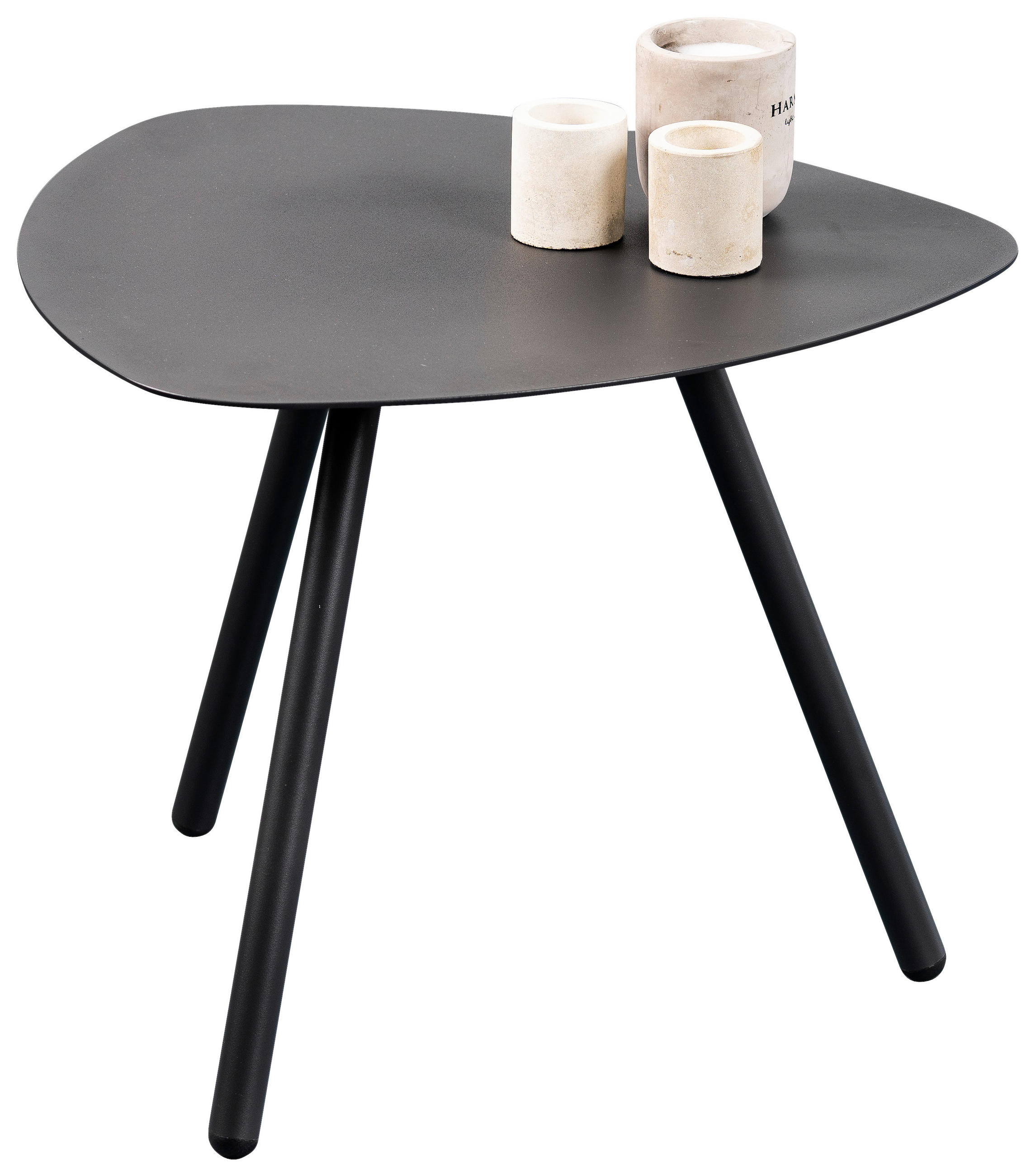 BEISTELLTISCH 50/50/40 cm Anthrazit  - Anthrazit, Design, Metall (50/50/40cm) - Xora