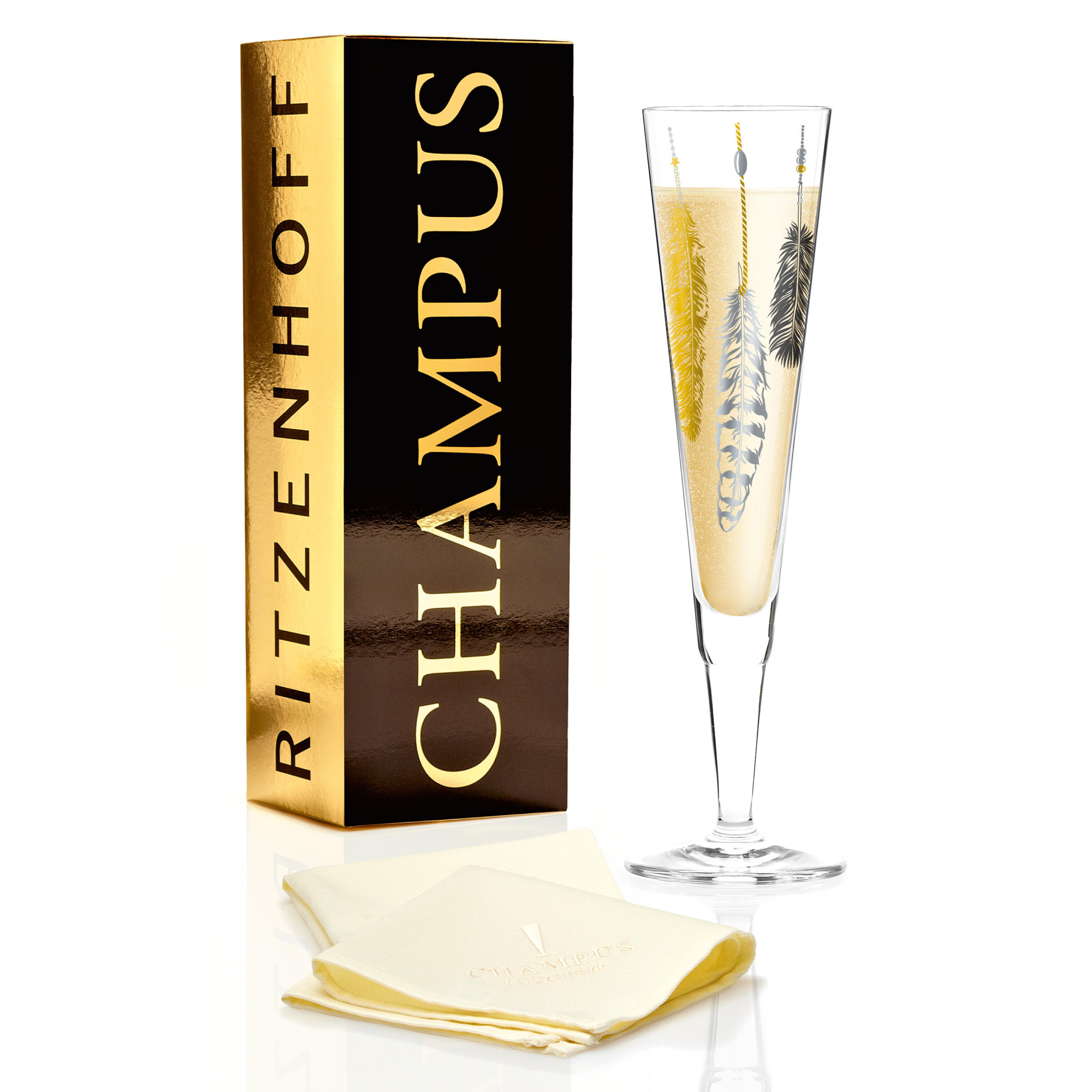 CHAMPAGNERGLAS - Silberfarben/Goldfarben, LIFESTYLE, Glas (7,2/24cm) - Ritzenhoff