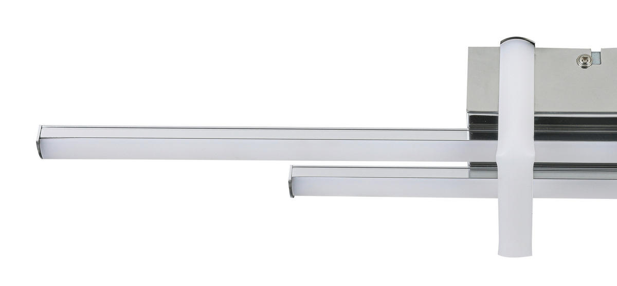 DECKENLEUCHTE 18 W    62/10,5/8 cm  - Chromfarben, Trend, Kunststoff/Metall (62/10,5/8cm) - Collett's Monde