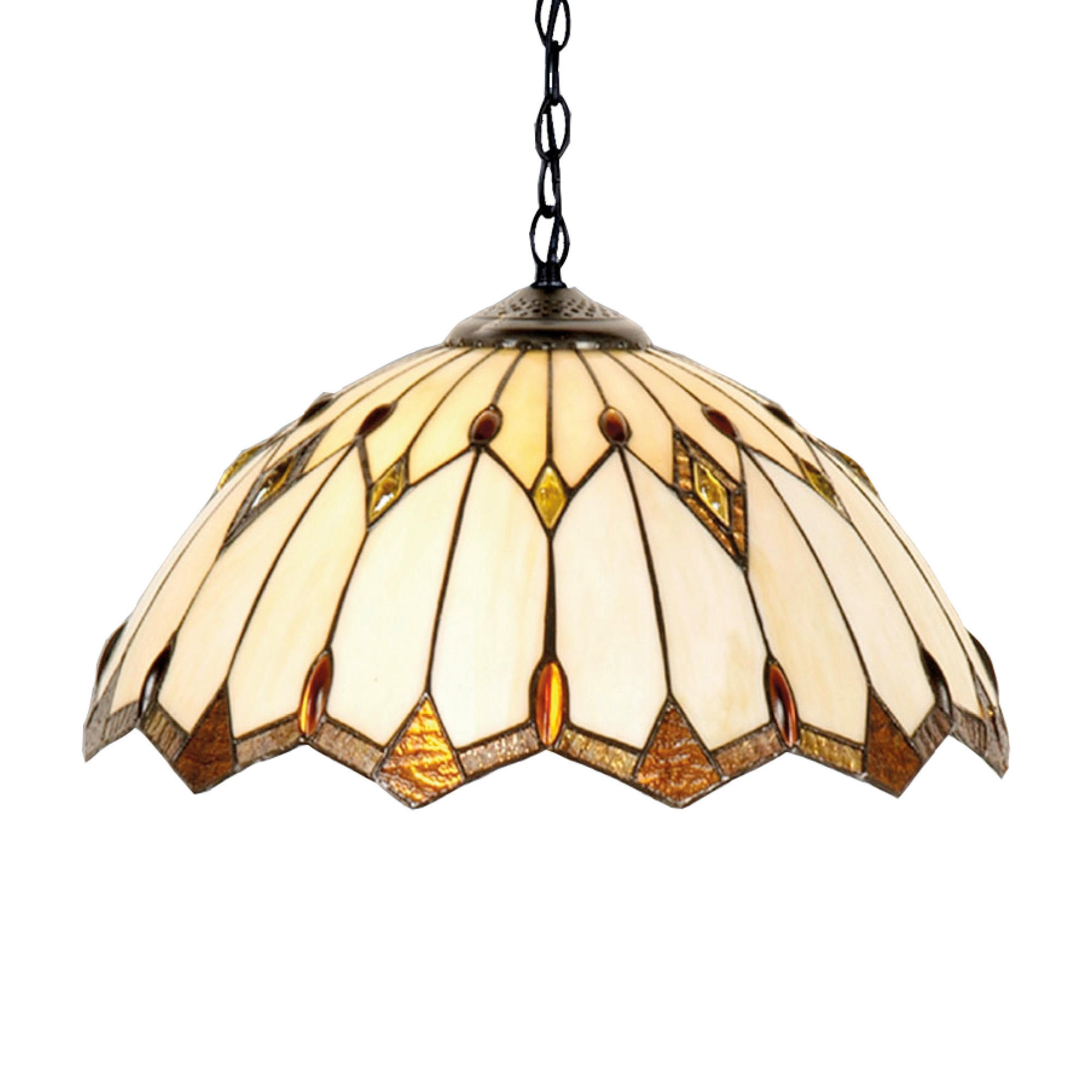 FÜGGŐLÁMPA 22/40/40 cm  - barna/többszínű, Basics, Üveg/fém (22/40/40cm)