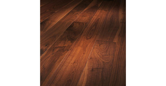 Parkett PARKETTBODEN Walnuss per m² - Walnussfarben, LIFESTYLE, Holz (201/16/1,3cm) - Ambiente