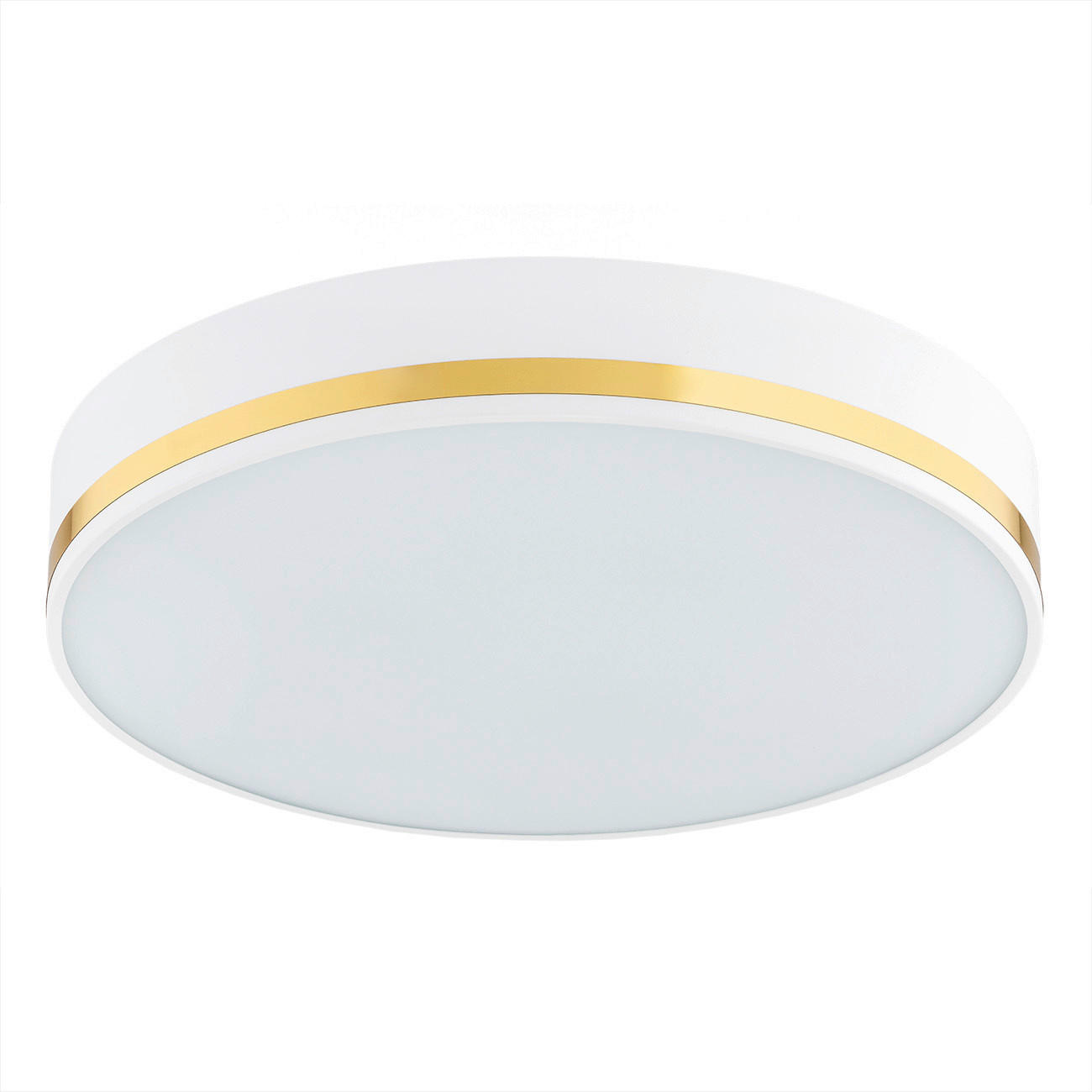 DECKENLEUCHTE Argon Amore 8/25/25 cm   - Goldfarben/Weiß, Basics, Glas/Metall (8/25/25cm)
