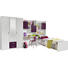 JUGENDZIMMER - Brombeere/Weiß, KONVENTIONELL, Glas/Holzwerkstoff (351/197/237cm) - Boxxx