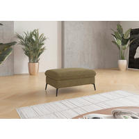 HOCKER Flachgewebe Olivgrün  - Creme/Schwarz, KONVENTIONELL, Textil/Metall (104/47/69cm) - Sit & More