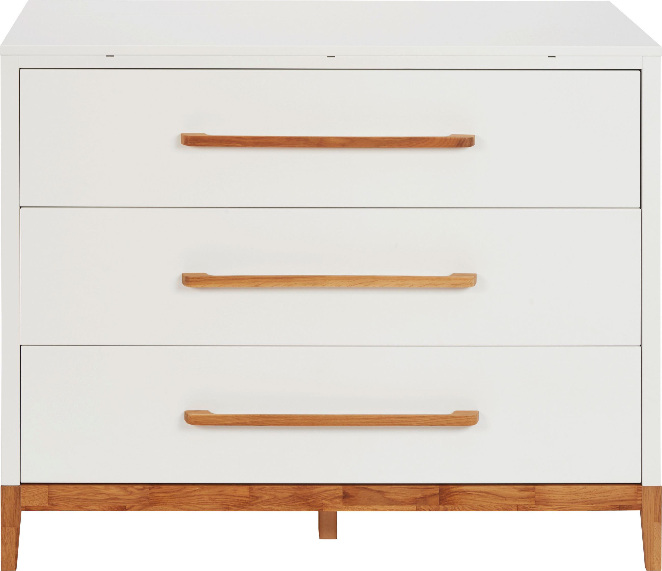 WICKELKOMMODE 110/92/47 cm  - Eichefarben/Weiß, Design, Holz/Holzwerkstoff (110/92/47cm) - Jimmylee