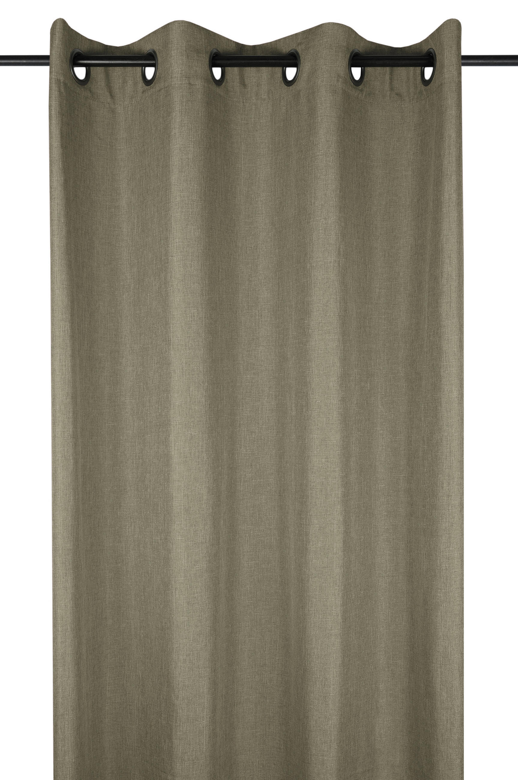 KONČANA ZAVESA  zatemnjeno   140/260 cm  - olivno zelena , Basics, tekstil (140/260cm)