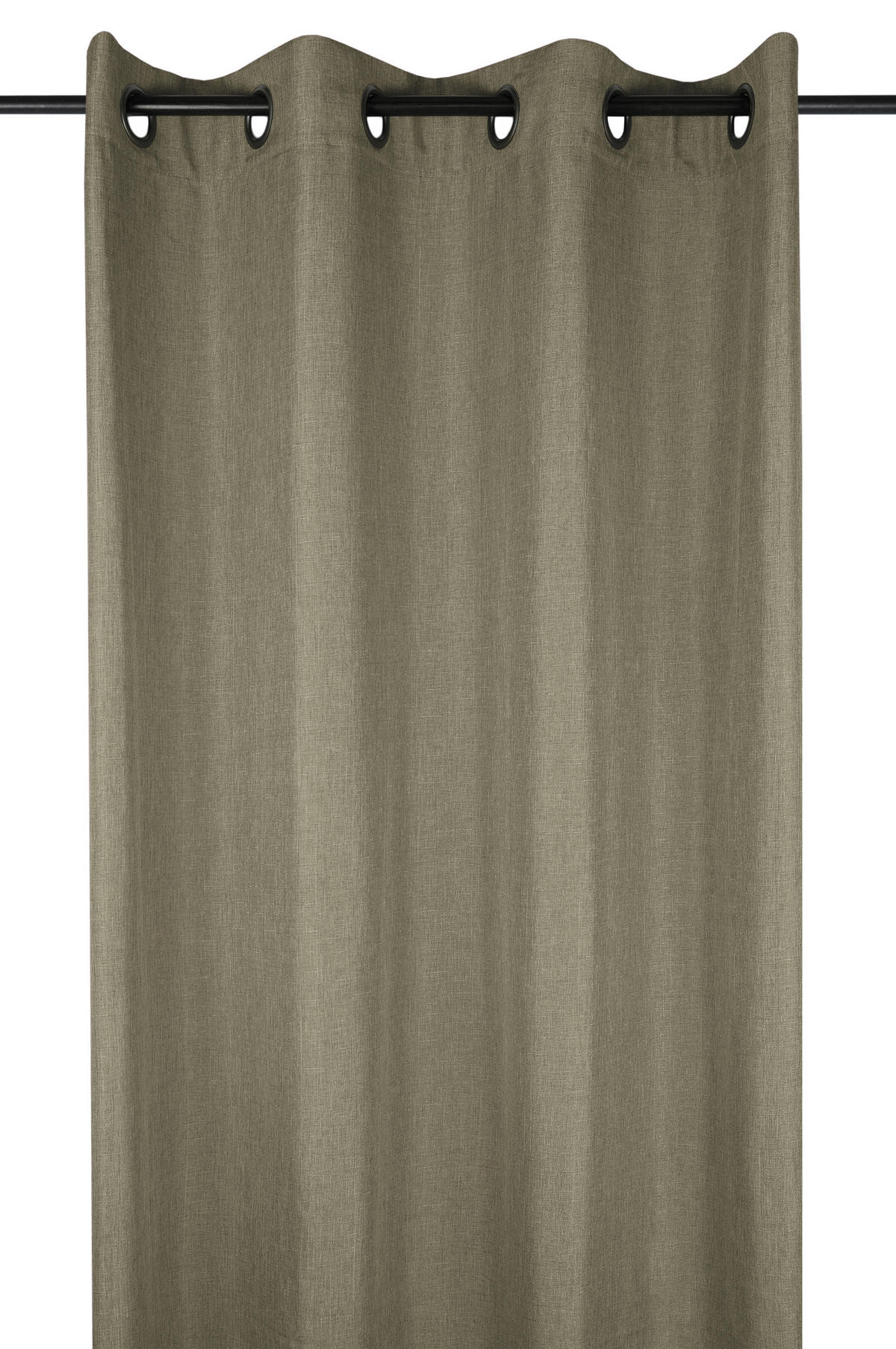KONČANA ZAVESA  zatemnjeno   140/260 cm  - olivno zelena , Basics, tekstil (140/260cm)