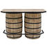 BAR in Naturfarben, Schwarz - Schwarz/Naturfarben, LIFESTYLE, Holz/Metall (160/102/75cm) BAR in Naturfarben, Schwarz - Schwarz/Naturfarben, LIFESTYLE, Holz/Metall (160/102/75cm)