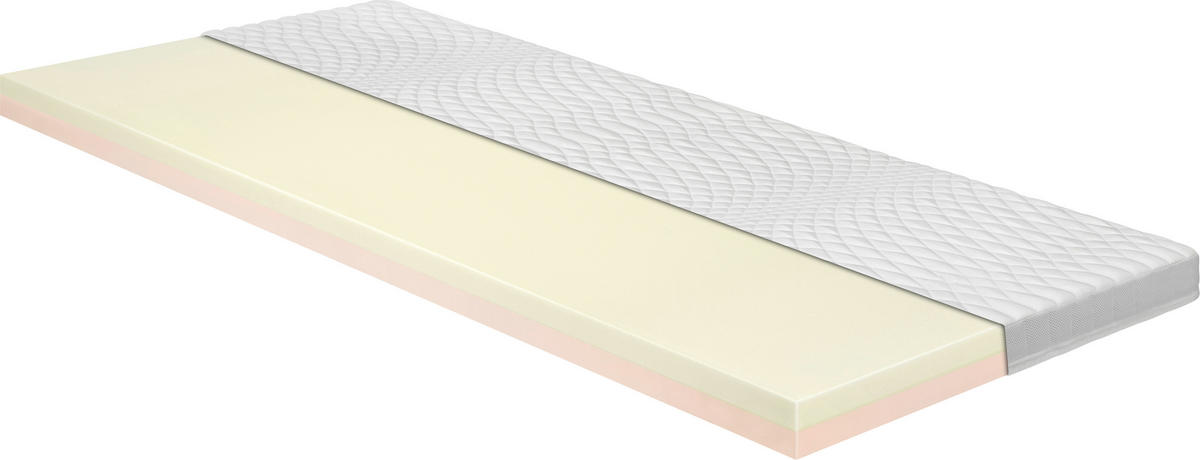 TOPPER 90/200 cm Höhe ca. 10 cm  - Weiß, Basics, Textil (90/200cm) - Novel