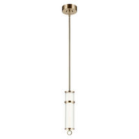 LED-HÄNGELEUCHTE Kichler 23,8/122,2 cm  - Champagner, Design, Glas/Kunststoff (23,8/122,2cm) - Elstead Lighting