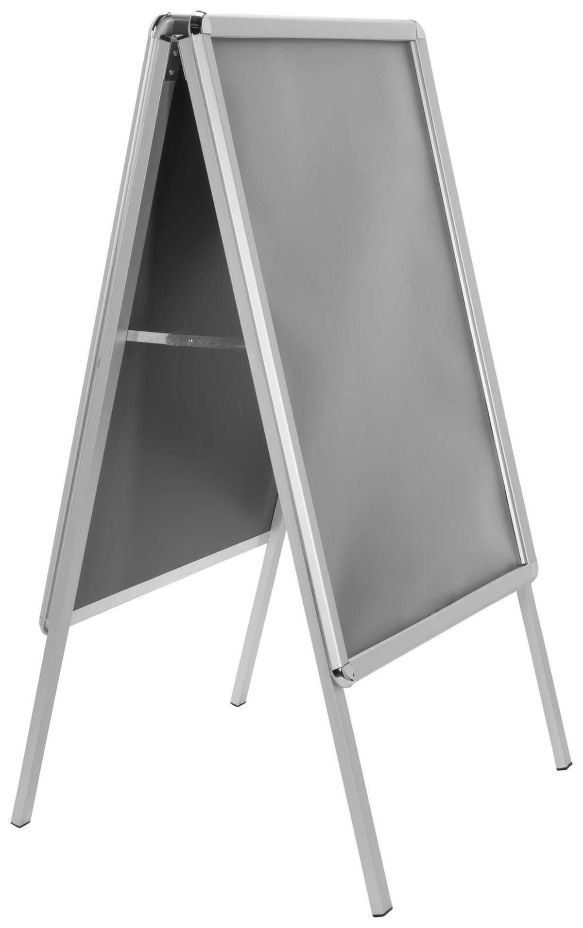 Plakatständer - Silberfarben, Basics, Metall (62,5/115,5/61cm) - MID.YOU