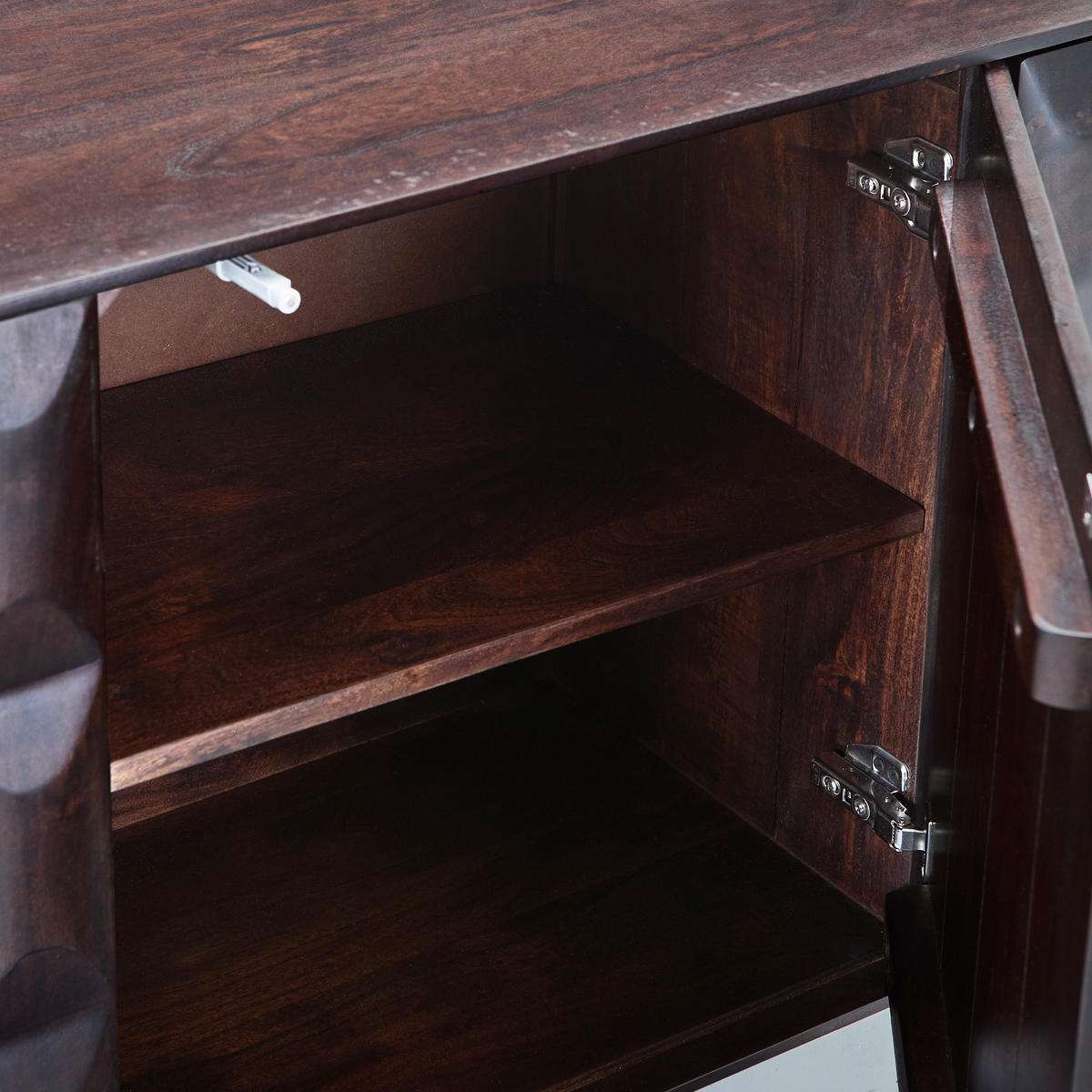 SIDEBOARD  160/76/40 cm  - Nussbaumfarben/Schwarz, KONVENTIONELL, Holz/Metall (160/76/40cm) - Livetastic