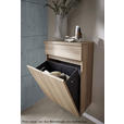 HOCHSCHRANK 40/163/30 cm  - Eichefarben, Design, Glas/Holzwerkstoff (40/163/30cm) - Novel