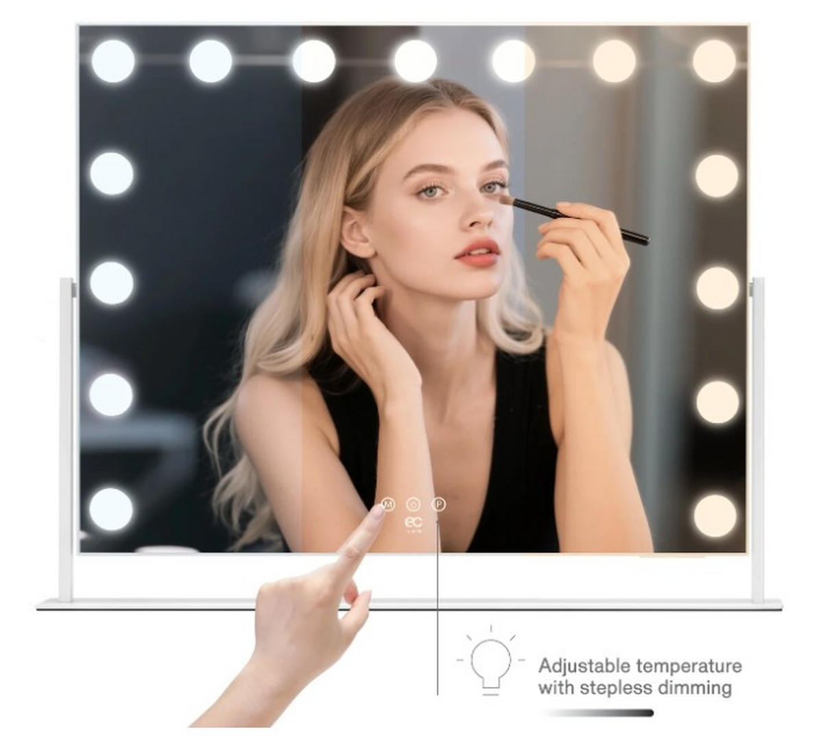 SMINKSPEGEL 64/50,3/10 cm  - vit, Basics (64/50,3/10cm) - Best Price