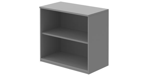 AKTENREGAL Grau - Grau, KONVENTIONELL, Holzwerkstoff (80/76,5/43cm) - Moderano