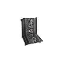 SESSELAUFLAGENSET in Anthrazit Animalprint  - Anthrazit, Basics, Textil (50/7/110cm)
