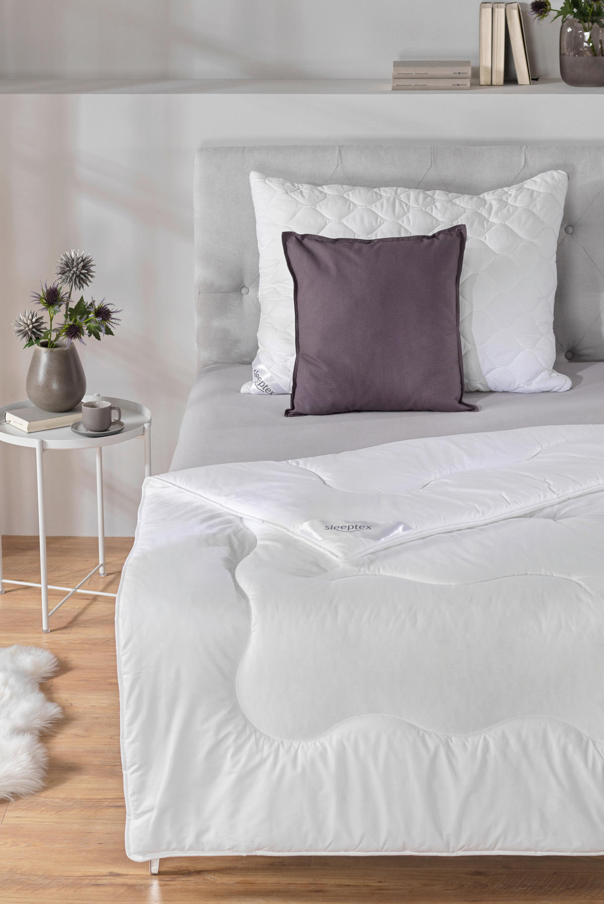EGÉSZ ÉVES PAPLAN 140/200 cm  - fehér, Basics, textil (140/200cm) - Sleeptex