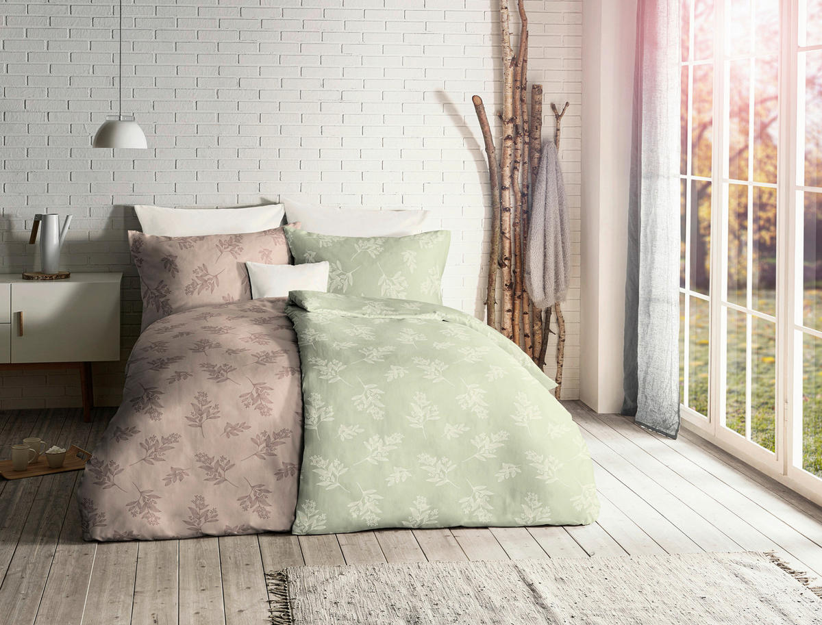 BETTWÄSCHE Lech Flanell 200/220 cm  - Sandfarben, Design, Textil (200/220cm) - Fleuresse