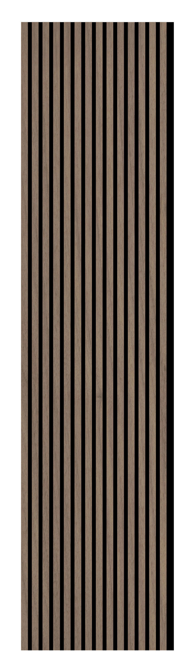 AKUSTIKPANEEL Walnuss furniert 57.25/1.9/240 cm  - Walnussfarben, KONVENTIONELL, Holzwerkstoff/Textil (57.25/1.9/240cm)
