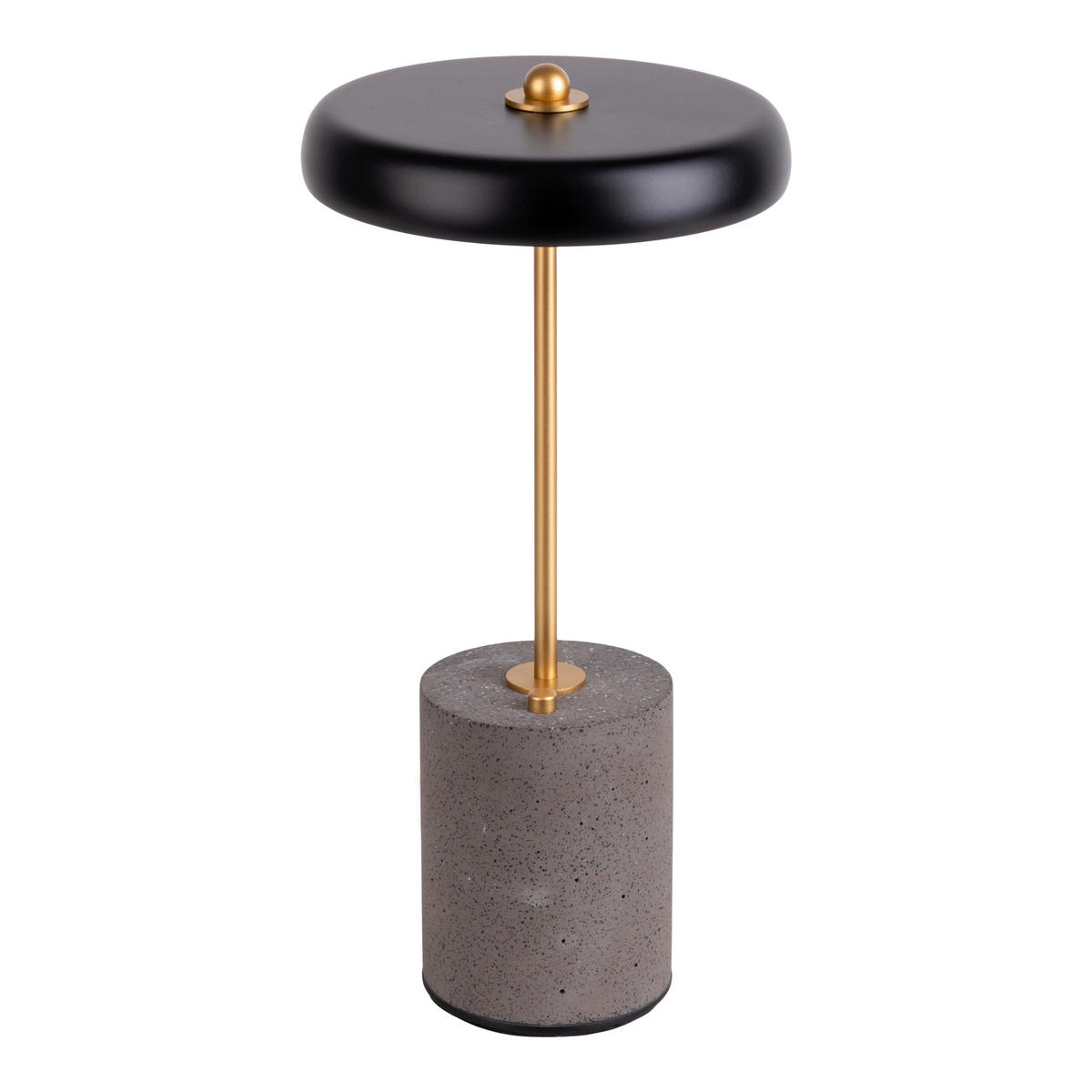 AKKU-TISCHLEUCHTE Seta 15/30 cm   - Goldfarben/Schwarz, Design, Metall (15/30cm) - Näve