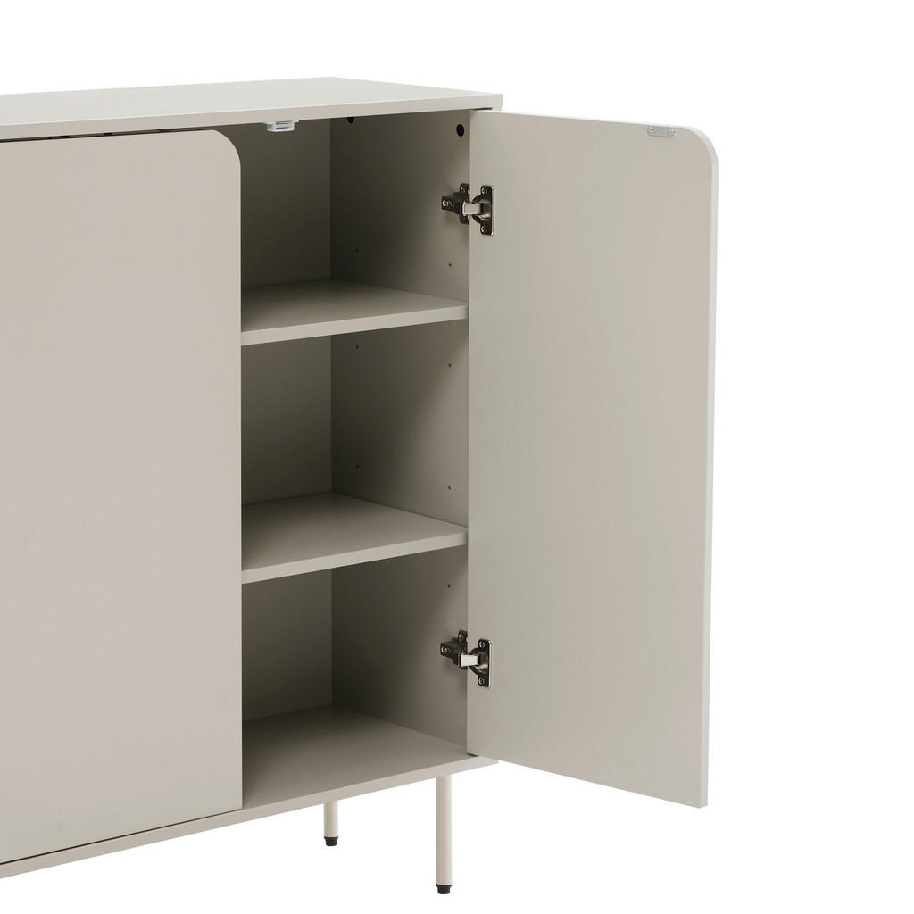 Xora Highboard 80x103x35 cm | Seidengrau