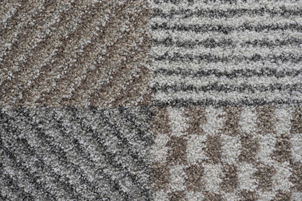 WEBTEPPICH 200/290 cm Mehari Creme, Grau, Dunkelgrau  - Dunkelgrau/Creme, KONVENTIONELL, Kunststoff/Textil (200/290cm) - Novel