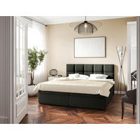 BOXBETT 140/200 cm  in Dunkelgrau  - Dunkelgrau/Schwarz, Modern, Holz/Holzwerkstoff (140/200cm) - MID.YOU