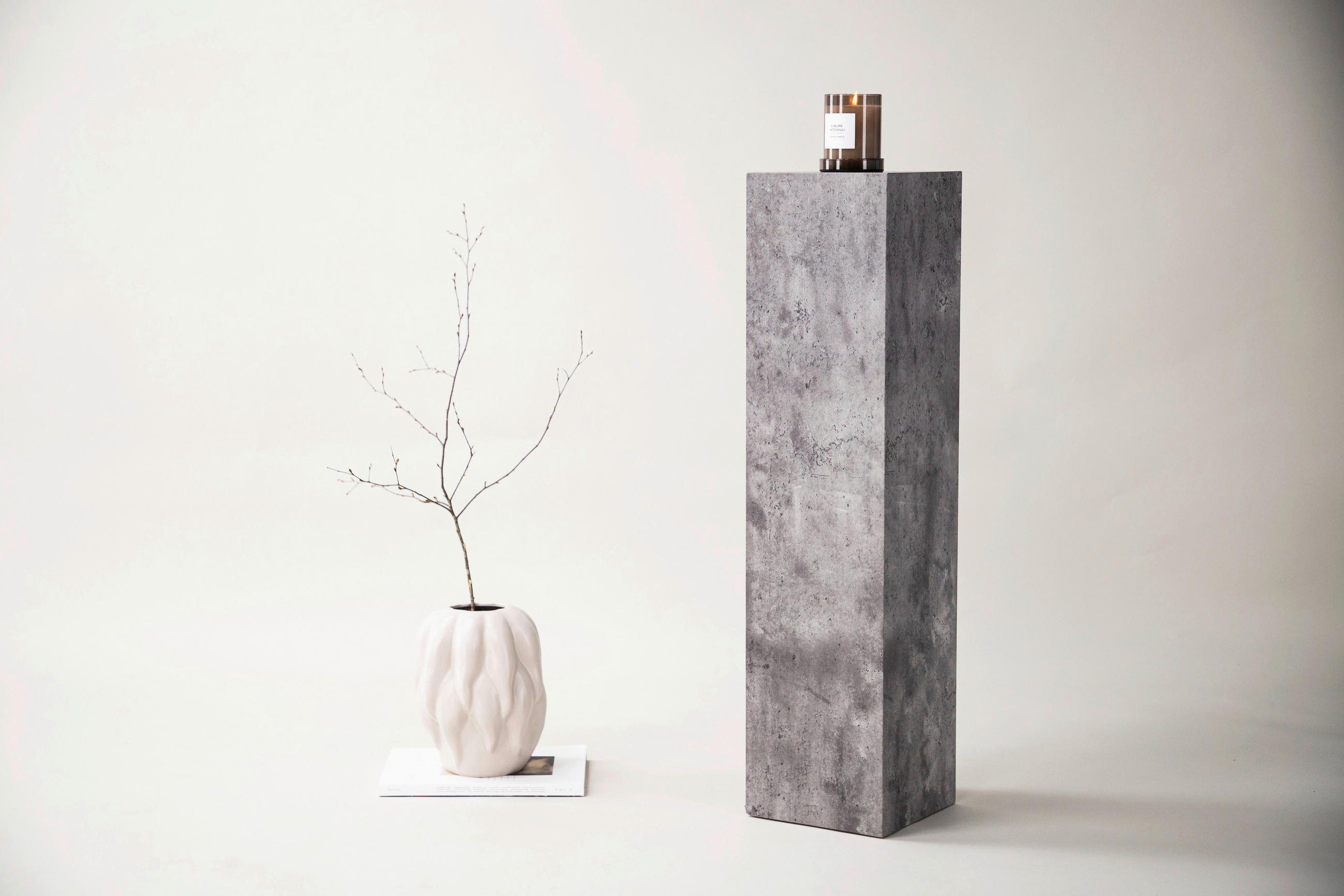 BEISTELLTISCH in Holzwerkstoff 23/23/95 cm  - Grau, Design, Holzwerkstoff (23/23/95cm) - Livetastic