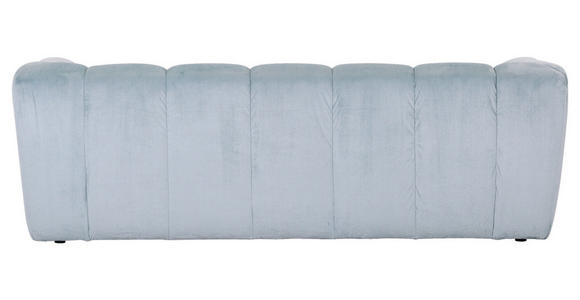 BIGSOFA Plüsch Mintgrün - Schwarz/Mintgrün, KONVENTIONELL, Kunststoff/Textil (220/67/106cm) - Carryhome