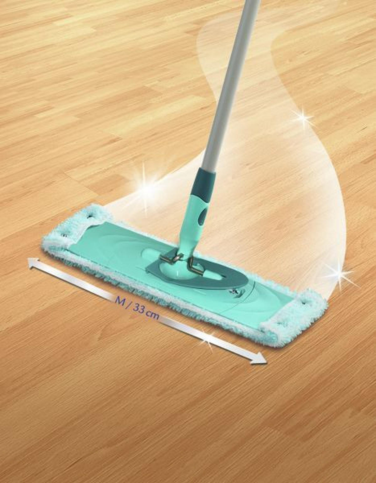 LAVETĂ PENTRU MOP - turcoaz, Basics, textil (14/3/29,5cm) - Leifheit